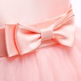 thumbnail image 3 of Girls' Dresses New Toddler Girls Solid Color Pearl Net Yarn Bowknot Birthday Party Flowers Gown Kids Dresses Girls Ball Gown Birthday Dresses for Girls Pinky New, 3 of 9