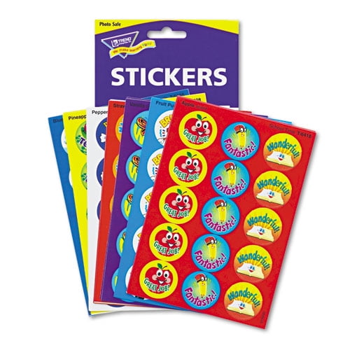 "Stinky Stickers Variety Pack, Positive Words, Assorted Colors, 300/pack | Bundle of 2 Packs"