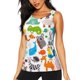 thumbnail image 1 of Fotbe Animals Blusas Sin Mangas para Mujer – Estilo Casual, Corte Suelto, Slim-Fit, Cuello Redondo Deportivo, Tops de Verano para Gimnasio y Yoga-Medium, 1 of 7