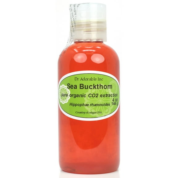 Dr. Adorable - 100% Pure Sea Buckthorn Oil Organic CO2 Extracted Moisturizing Oil For Face Skin Hair Anti Aging - 4 oz