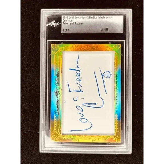 Common 2016 Leaf Masterpiece Cut Signature certified signed card 1/1 JSA