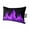 Purple, Black, Indigo, variant on Abstract Purple Flame Outdoor Pillows for Chaise Lounge Chair Waterproof Lumbar Pillows with Insert&Adjustable Elastic Strap Beach Headrest Pillow Flickering Fire Pattern Black Pool Pillow 11"x16"