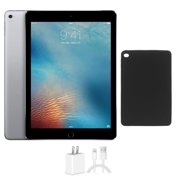 Restored Apple iPad Pro 9.7 32GB Space Gray Wi-Fi Bundle, Includes Protective Case and Charger