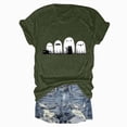 thumbnail image 5 of TOWED22 Halloween Shirts Woman Ghost Pumpkin Crewneck Short Sleeve Tee Shirt Funny Tops Tshirts(AG,3XL), 5 of 5