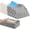 Double Leg, variant on Leg Elevation Pillow for After Surgery, Adjustable Height Memory Foam Wedge Pillow with Cooling Ice Silk Cover, Ergonomic Leg Support for Knee, Comfort Care for Blood Circulation, Grey