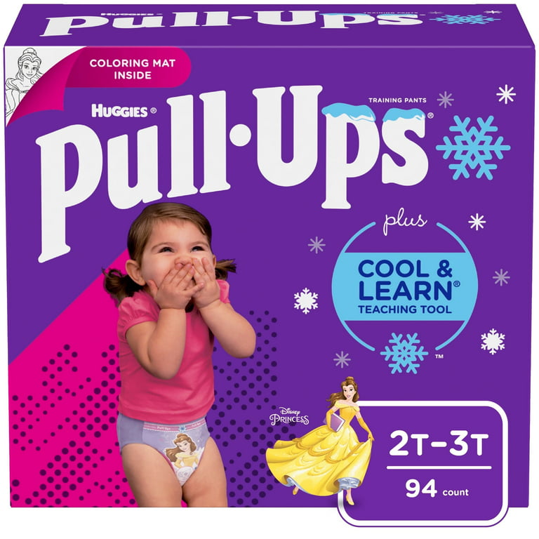 Pull-Ups Girls' Cool & Learn Training Pants, 2T-3T, 94 Ct 