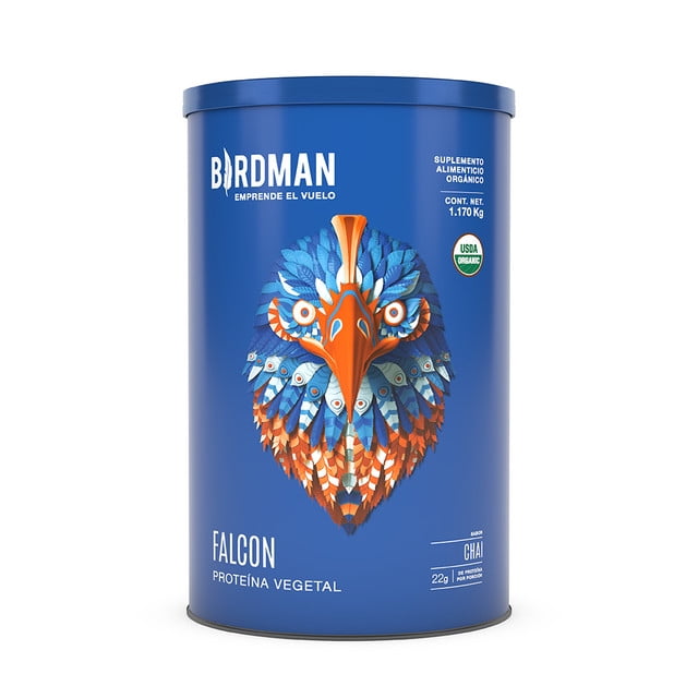 Proteína Vegetal (Vegana) Orgánica Birdman Falcon Protein Sabor Chai 1.17 kg
