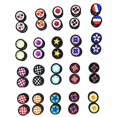 thumbnail image 4 of Earring Sets Ear Studs Jewelry Fashion Accessory Simple Design Girls Boys Daily Wearing 1.2x0.8cm Acrylic 20Pairs, 4 of 5