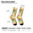 thumbnail image 6 of Uemuo Sunflower Cornflower Poppy Pattern Women's Crew Socks, Soft Durable Breathable Moisture-Wicking with Odor Control Cotton socks, 6 of 9