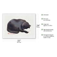 thumbnail image 2 of Boo And Bug - Hawaiian Black Cat (ʻeleʻele Popoki) with Lady Bug - From an Original Hawaii Watercolor Painting by Peggy Chun - Japanese Unryu Rice Paper Art Print 24 x 32 in, 2 of 4