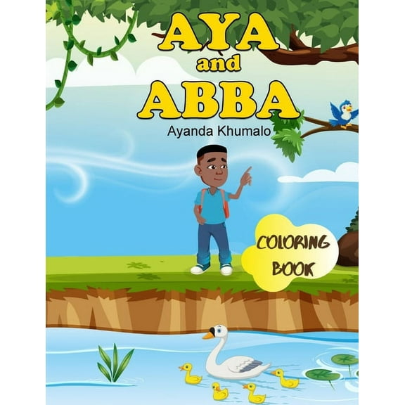 Aya and Abba : Coloring Book (Paperback)