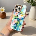 thumbnail image 7 of SKLYDDI Multicolor Vibrant Abstract Roses for iPhone 13 Pro Max Case - Watercolor Style Paint Splatters, Soft TPU Shell, Aesthetic Cute, 7 of 7