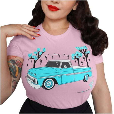 

Crop Tops for Women Sequin Tops for Women Women s Fashion Tops Funny Printe Casual Loose Fit Plus Size Tee Shirts Blouse High Top Women Savings Clearance Maternity Tops Pink 2XL