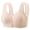 #38Beige, variant on Byworldtasic Womens Plus Size Gingham Front Button Wireless Bra Wide Shoulder Strap Easy‑On Comfort Bralette