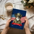 thumbnail image 3 of Happy Father's Day Honoring Veterans Papillon in Army Uniform Spiral Bound Journal Pap Butterfly Dog Lover 5x7in Spiral Notebook - 13007, 3 of 5