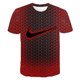 thumbnail image 1 of Camiseta Gráfica 3D De Manga Corta Cuello Redondo Para Hombres Y Mujeres Ropa Casual Streetwear Cómodo Topspangjing, 1 of 4