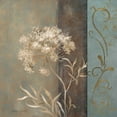thumbnail image 2 of Loreth, Lanie 15x15 Gold Ornate Wood Framed with Double Matting Museum Art Print Titled - Delicate Beauty in Blue II, 2 of 4