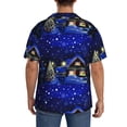 thumbnail image 3 of Kdxio Men'S Hawaiian Shirt For Men Short Sleeve Shirt Christmas Night Summer Casual Holiday Beach Button Down T-Shirts, 3 of 5