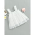 thumbnail image 3 of GXFC Toddler Baby Girl Tulle Dress  Sleeveless Solid Layered Tutu Dress White 6M-5T, 3 of 9