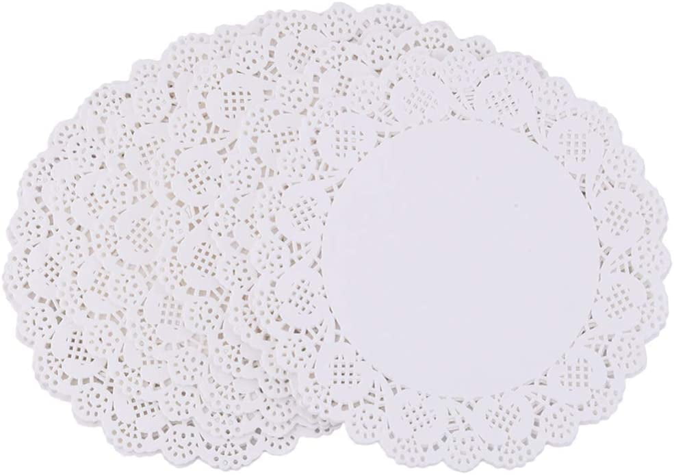 Tim&Lin White Lace Paper Doilies - 10 inch Round Paper Doilies - Disposable  Paper Placemats - for Wedding, Birthday, Cakes, Desserts, Tableware Food