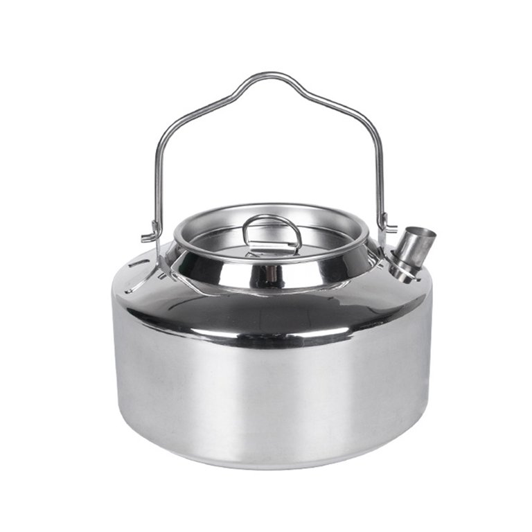 Outdoor kettle 1.2L large capacity camping teapot portable anti scalding  handle