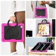 thumbnail image 6 of for iPad Pro 13 inch Case (M4 2024/M5 2025), 360 Rotating Shockproof Cover with Stand, Handle, Shoulder Strap, Rose, 6 of 7