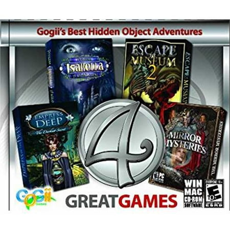 Gogii's Best Hidden Object Adventures Four Great Games, 4 (Best Horror Games For Mac)