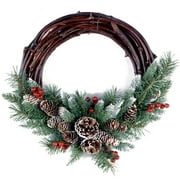 National Tree 16" Frosted Berry Grapevine Wreath