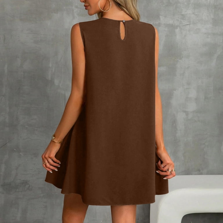 brown summer dress mini Pretty Poppies Wrap Dress in Mini – Jennafer Grace main image 0