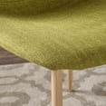 thumbnail image 3 of GDF Studio Haleigh Mid Century Modern Fabric Upholstered Dining Chairs, Set of 2, Green and Light Walnut, 3 of 11
