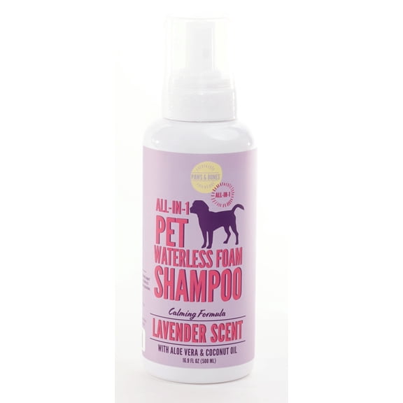 Precious Tails 2-in-1 Calming Waterless Foam Shampoo for Dogs & Cats, Lavender Scent