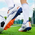 thumbnail image 3 of Yiomxhi Soccer Cleats for Men Adult Younth Lightweight Football Shoes with Ankle Support, Breathable Outdoor Turf Cleats for Training and Matches, Long Studs and Short Studs, 3 of 7