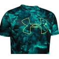 thumbnail image 2 of Under Armour Boy's Abstract Print Logo Tee Blue Size X-Large, 2 of 3