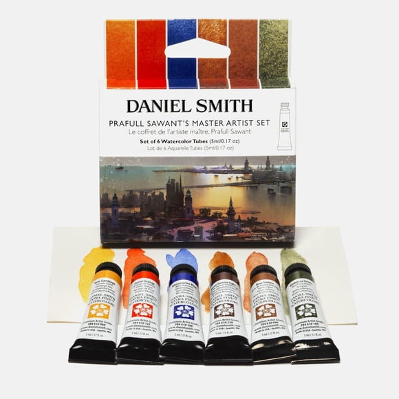 Daniel Smith Watercolor Sets 5ml Tubes Pack of 6, Prafull Sawants's Master Artist Set Watercolor Paint Professionals Watercolors Painting Supplies Art Paints