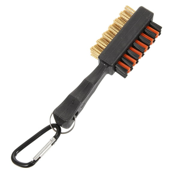 Golf Club Cleaning Brush Short Double-sided with Carabiner Tool Accessories