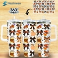 thumbnail image 3 of Tumbler 40Oz With Handle For Women, Men - Fall Cup, Spirit Halloween Cup For Mom, Sister - Halloween Kitchen Decor, Ghost Tumbler, Funny Spooky Gift For Friend, Coworker (Black Coquette), 3 of 6