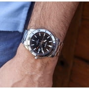 Casio Men’s Silver Watch with Black Dial - MTP-VD01D-1E2V