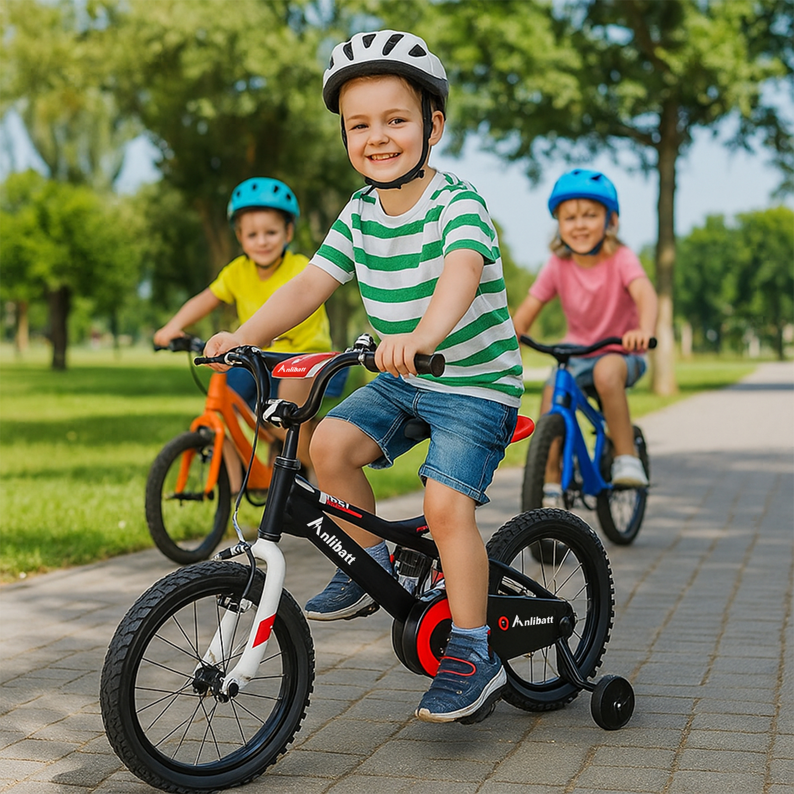 Anlibatt Kids Bike 16 In. for Ages 4-6, Black photo 2