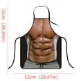 thumbnail image 3 of Muscle Man Creative Prank Stain Proof Apron Bib Kitchen Chores, 3 of 7