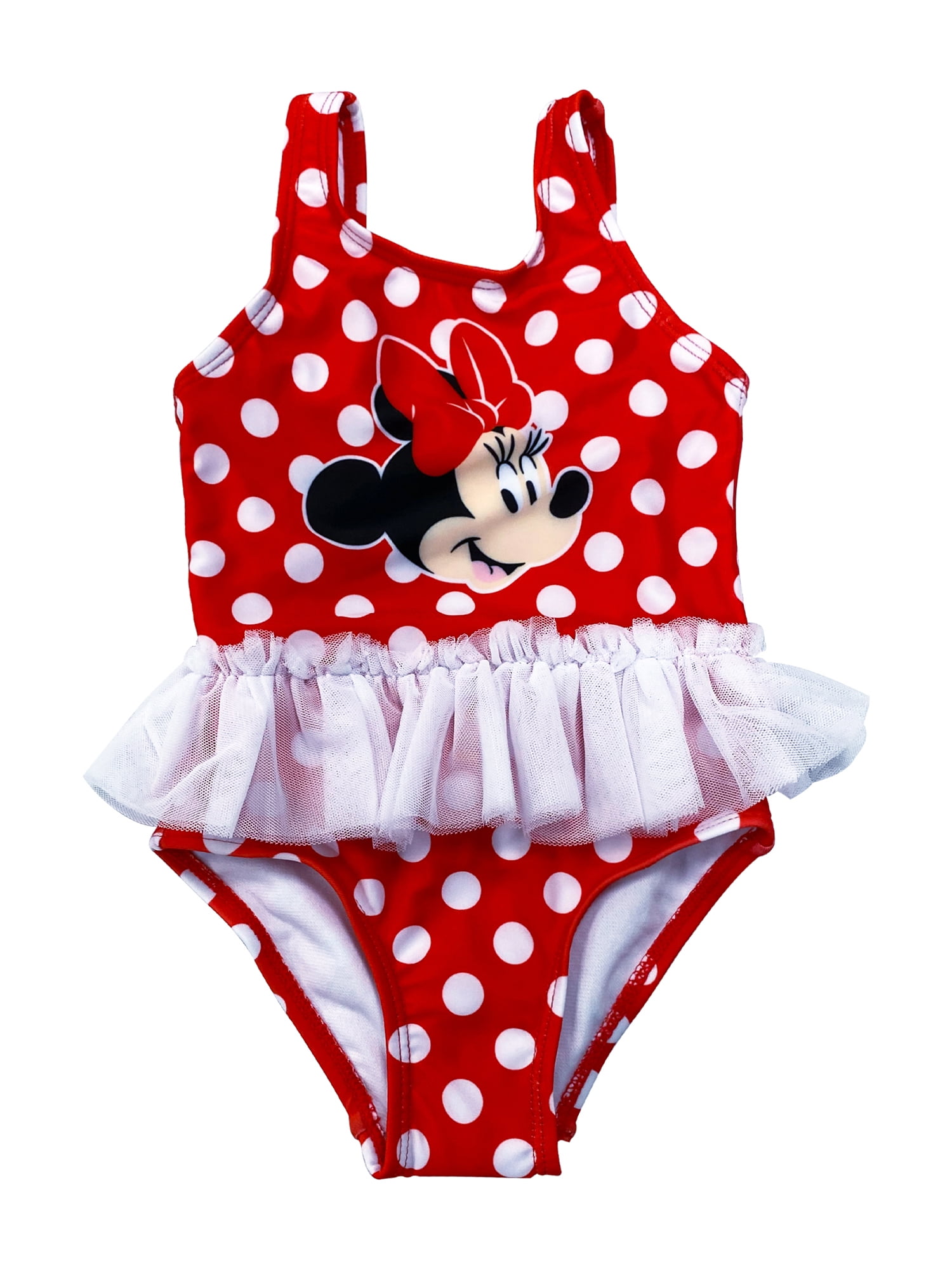 Minnie Mouse Baby Girl Polka Dot Tutu Swimsuit