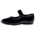 thumbnail image 1 of Danshuz Toddler / Child BLACK PATENT Loop Tape Fastener Tap Shoes, 1 of 1