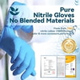 thumbnail image 4 of 1000PCS Blue Nitrile Disposable Gloves 5Mil Latex-Free and Powder-Free, Safe for Food Processing, Beauty Salons, Medical Care(XL Size), 4 of 10