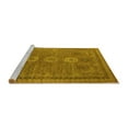 thumbnail image 2 of Ahgly Company Machine Washable Indoor Rectangle Oriental Yellow Industrial Area Rugs, 3' x 5', 2 of 4