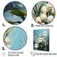 thumbnail image 3 of Designart "Pure Green Winter Snowdrops" Snowdrops Floater Framed Wall Art Living Room, 3 of 5