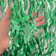 thumbnail image 1 of Nvzi Paquete de 2 cortinas de papel de aluminio verde para fiesta, 3,3 pies x 6,6 pies, cortinas con flecos de papel de aluminio metálico para decoraciones de cumpleaños, bodas, fiestas y Navidad, 1 of 4