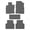 Gray, variant on Ikon Motorsports Floor Mats Compatible With 2016-2021 Honda Civic 4-Door Sedan Hatchback, Latex Heavy Duty All Weather Season Car Auto Front Rear Carpets Liner 5PC Black