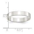 thumbnail image 5 of Chisel QWFB040-12 4 mm Sterling Silver Flat Band, Size 12, 5 of 5