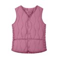 thumbnail image 2 of Women's Vest with Collar, Solid Color Button Down Sleeveless Jacket with Pockets, Stylish Layering Piece for Office, Smart Casual & Fall FashionVermilionL, 2 of 4