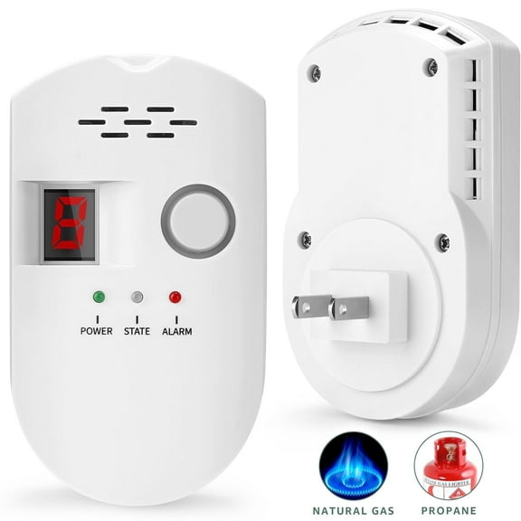 Fixdono High Sensitivity Natural Gas Detector, Plug-in Gas Monitor for Home Safety