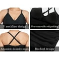 thumbnail image 5 of RELLECIGA Women's V Neckline Tankini Top Bathing Suits Ruched Swimwear, 5 of 10